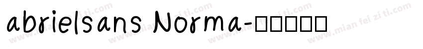 abrielsans Norma字体转换